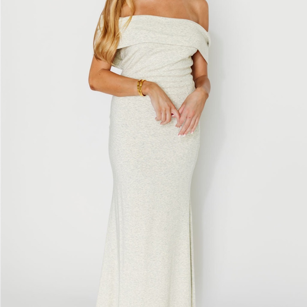 Monroe Maxi Dress in Heather Grey- Bump Friendly